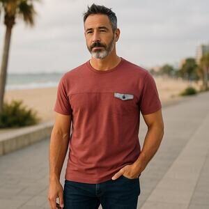 Mens BOSS Pocket Tee Shirt Large